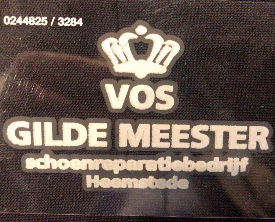 Vos Gilde Meester, logo bedrukken bij Basis Bedrijfskleding
