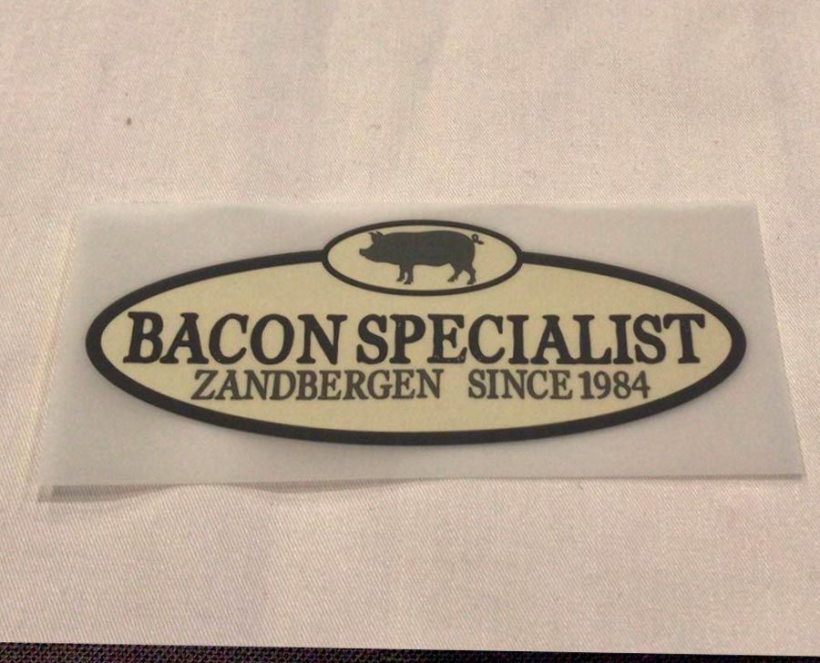 Zandbergen. logo bedrukken bij Basis Bedrijfskleding